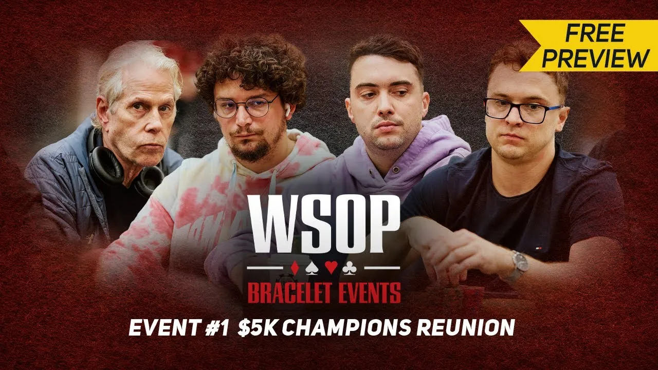 World Series of Poker 2024 $5000 Champions Reunion Free Preview - YouTube