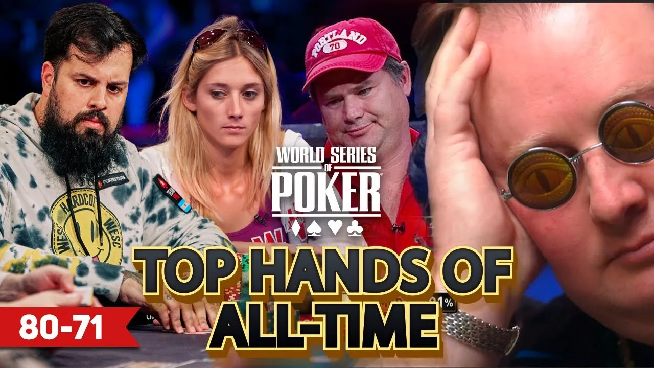 WSOP Top 100 Hands of All Time 80-71 Alejandro Lococo Gaelle Baumann & Greg Raymer - YouTube